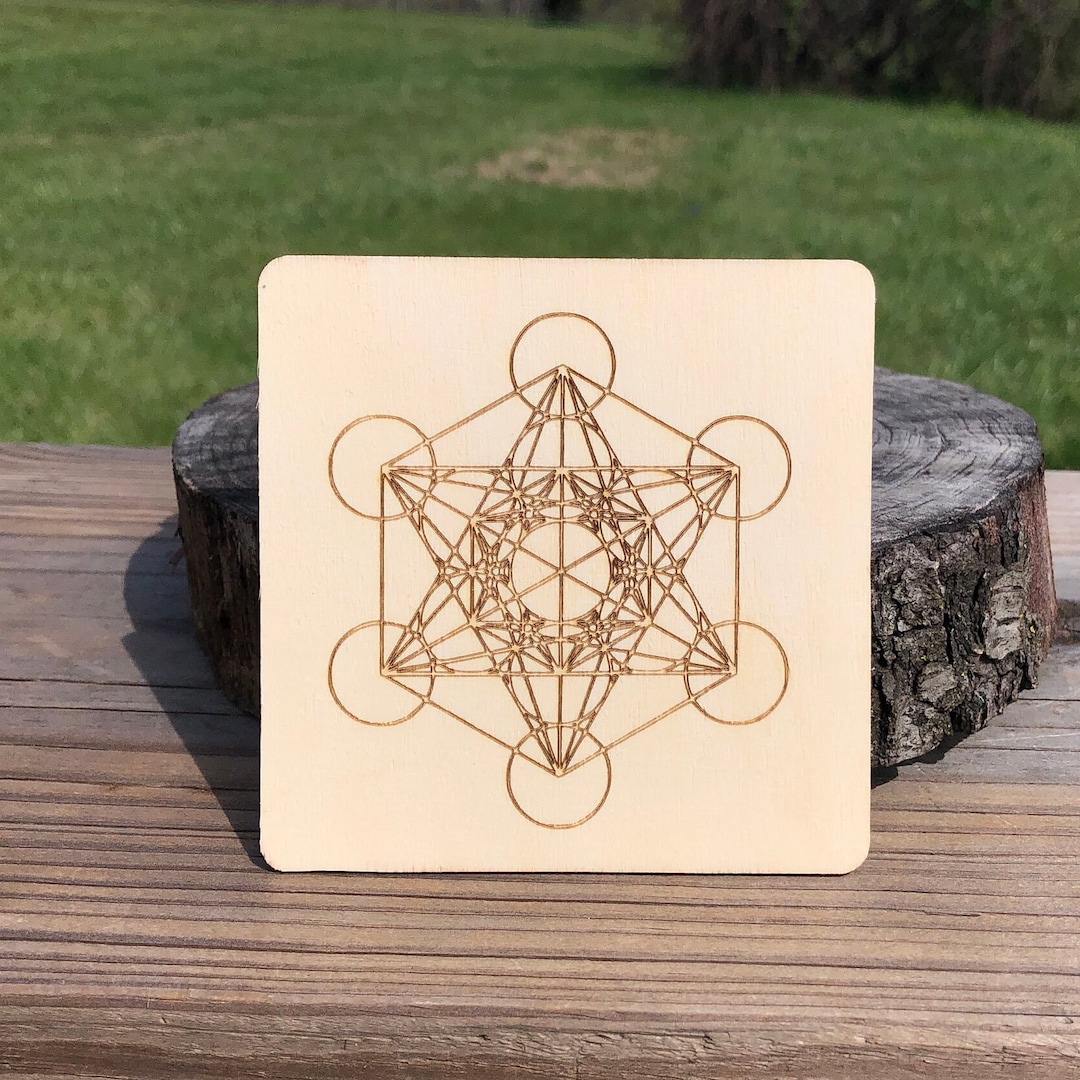 Metatron's Cube Wood Crystal Grid Sacred Geometry for - Etsy