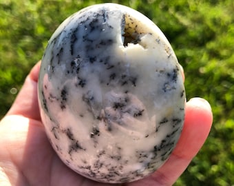 Dendritic Agate Palm Stone | Madagascar Dendritic Agate | Agate Palm Stone | Worry Stone | Healing Crystals | Pocket Stone | Dendritic