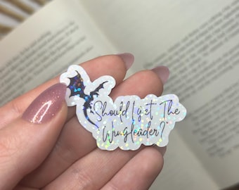 Pegatina holográfica para Kindle inspirada en Fourth Wing / Romance literario