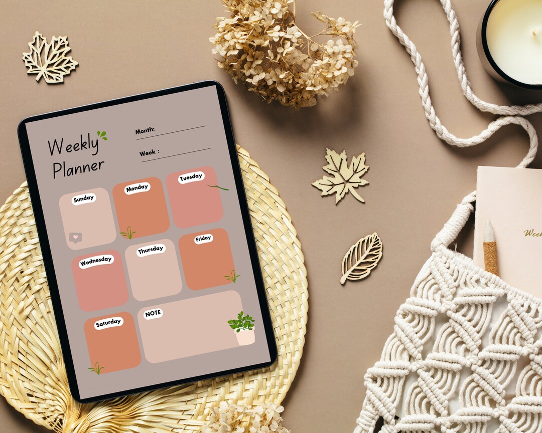 Editable Weekly Planner Weekly Schedule Printable Planner Weekly ...