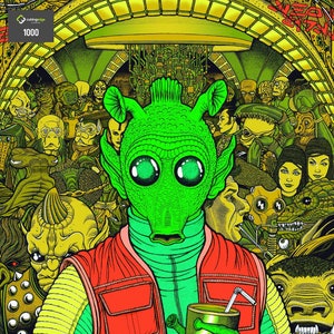 Buy Star Wars greedo / Green Day nimrod 'vinyl Record Album Cover' Mash up  Parody Art Print Online in India 