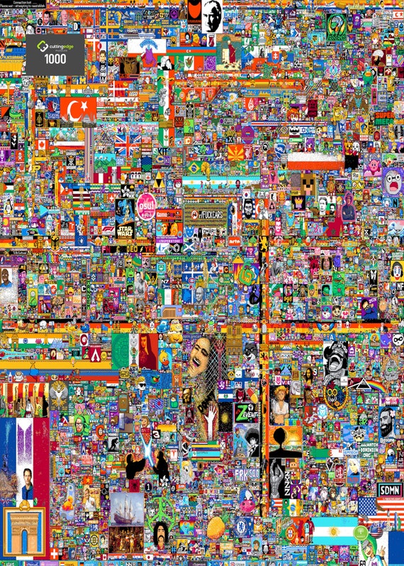 R/place Social Canvas Experiment on Reddit 2022 Etsy