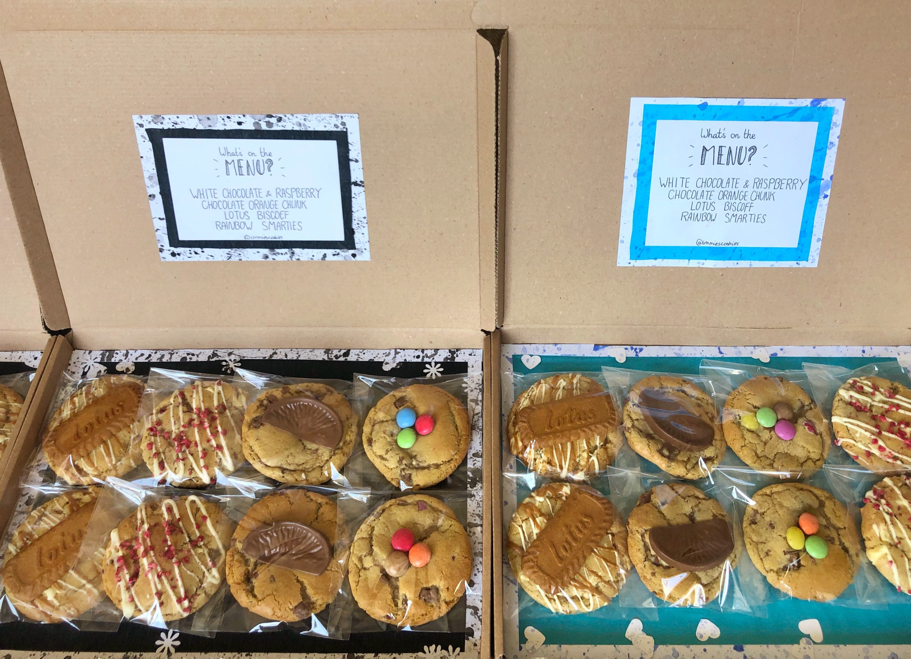Homemade Cookie Gift Box Homemade Cookies Birthday Gift Etsy