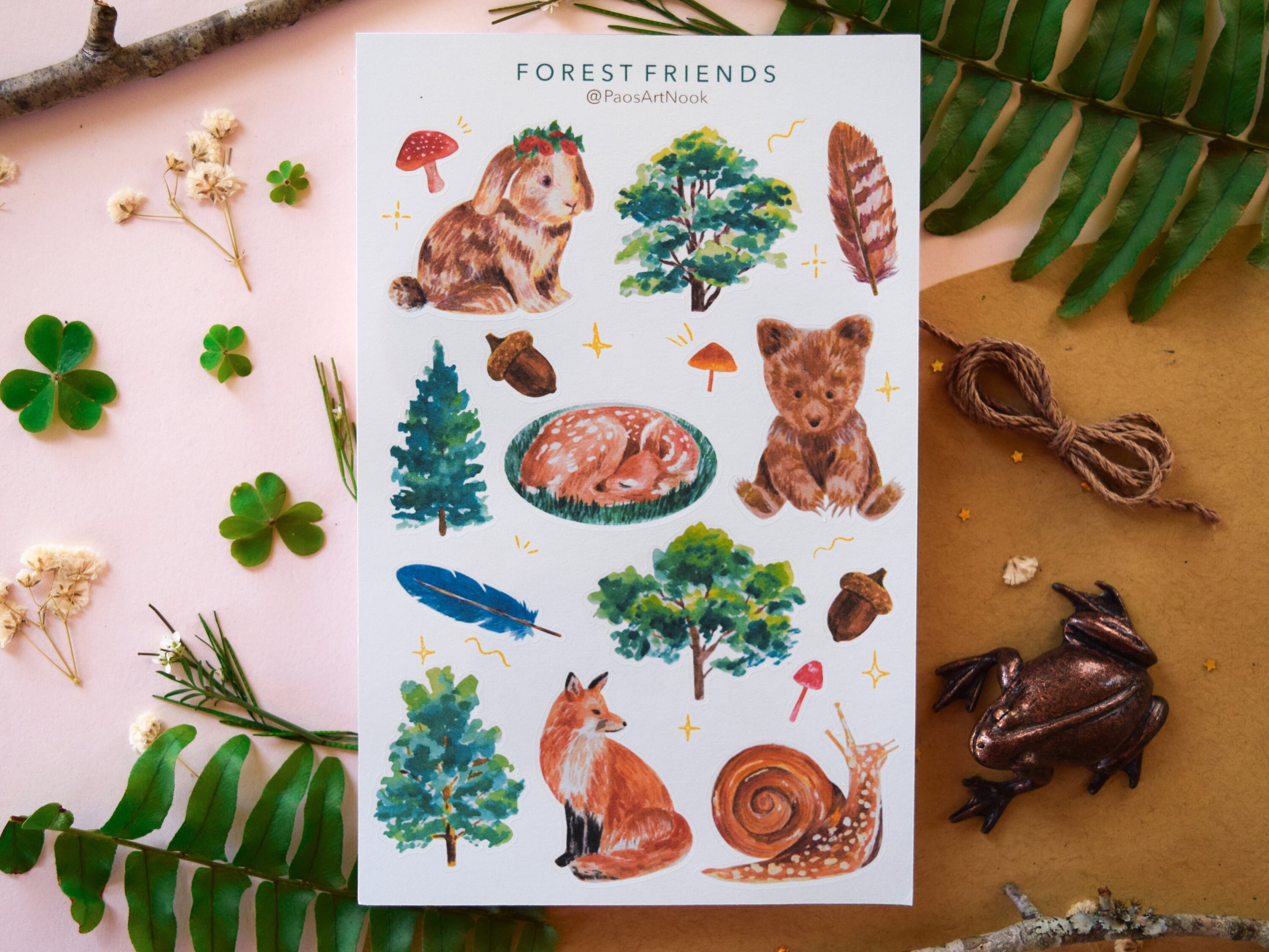 Paper, Party & Kids Papercraft Animals Watercolor Forest Animals