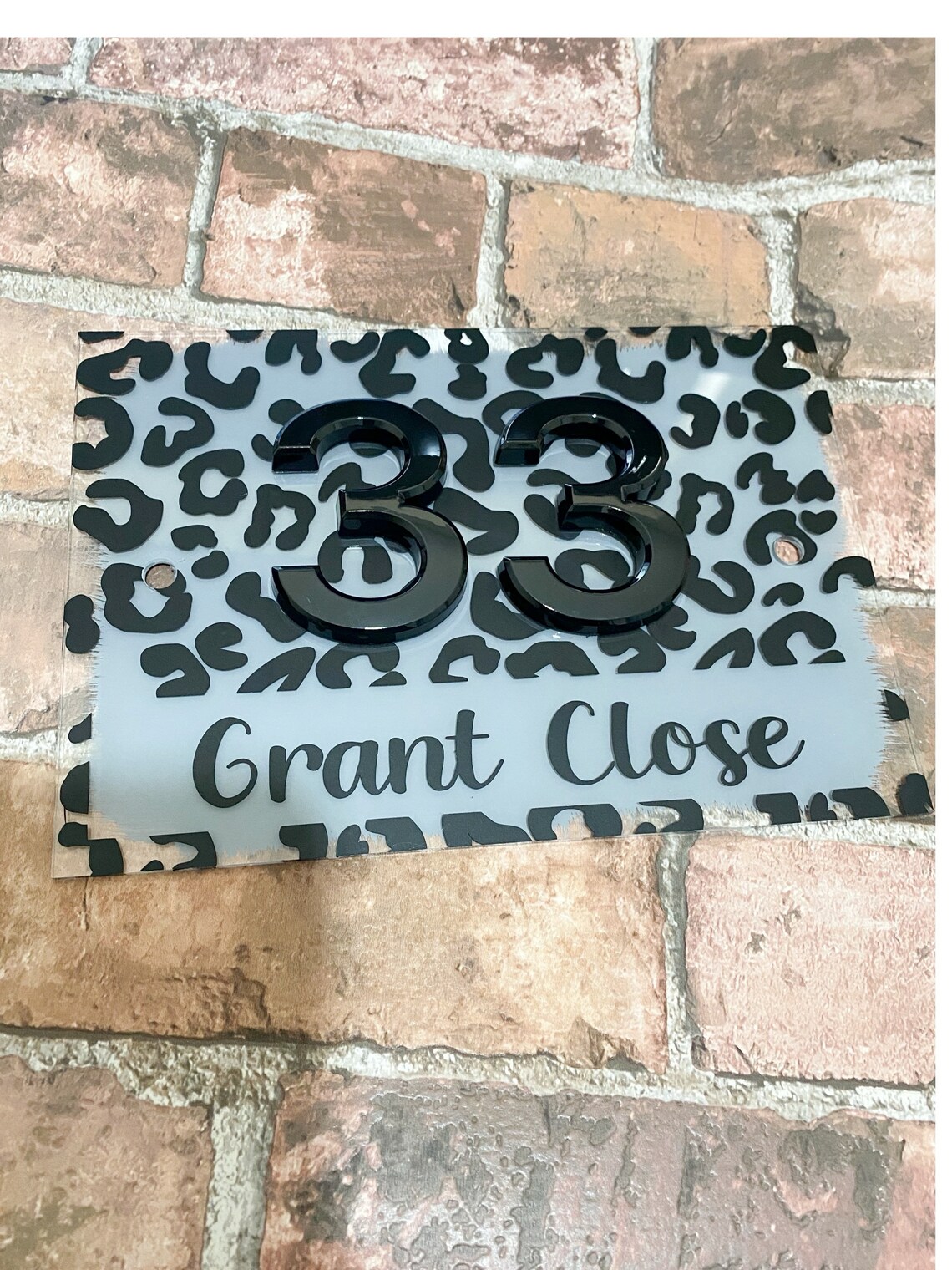 Door number sign Acrylic 3d door sign House number sign Etsy