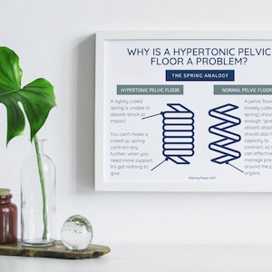 Hypertonic Pelvic floor | Pelvic Floor Art | Pelvic Floor poster