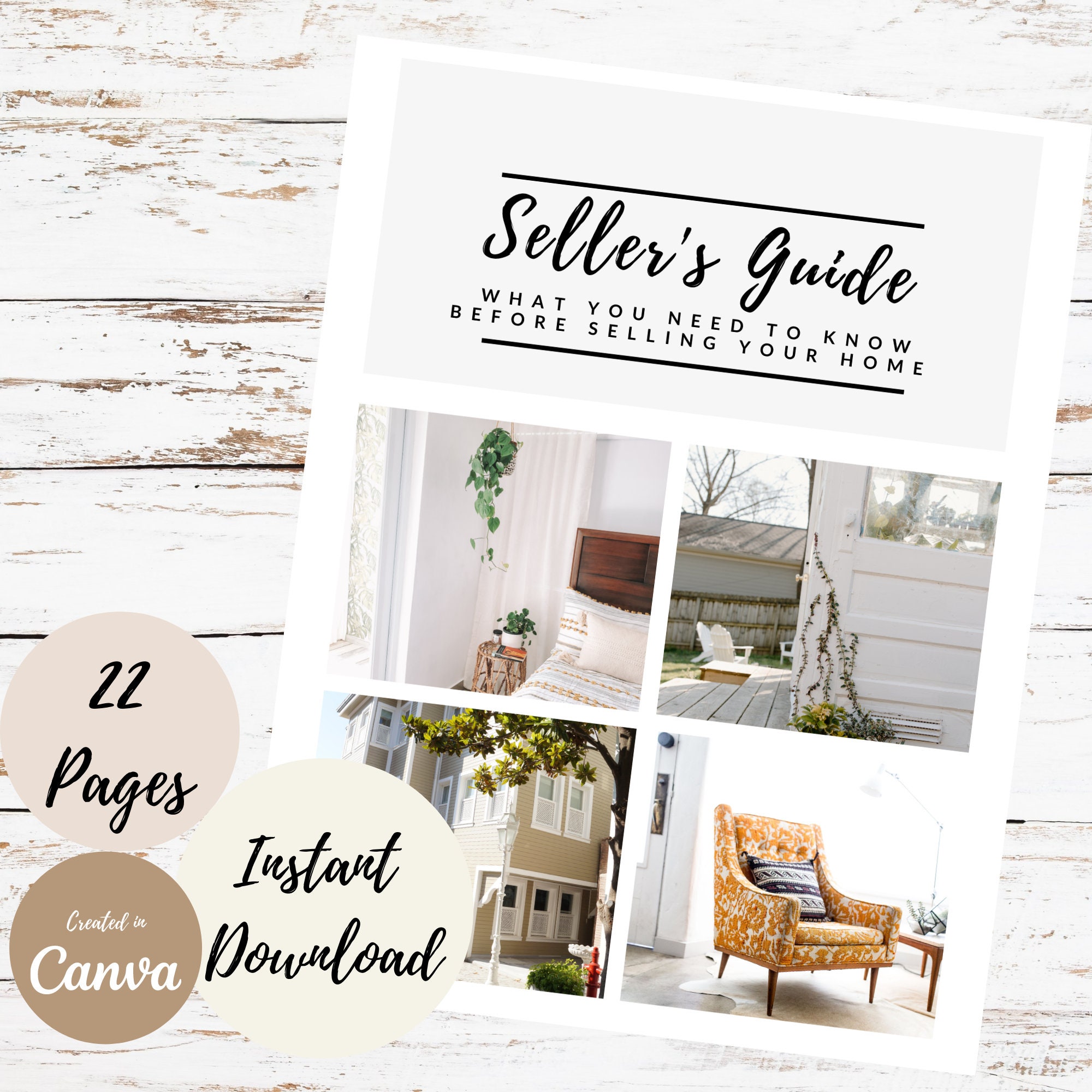 Real Estate Seller Guide Real Estate Marketing Template Etsy