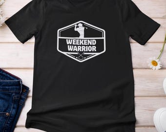 Weekend Warrior golfshirt, grappig T-shirt golfer, golf vader cadeau, weekend golfer T-shirt voor mannen echtgenoot golfbuddy