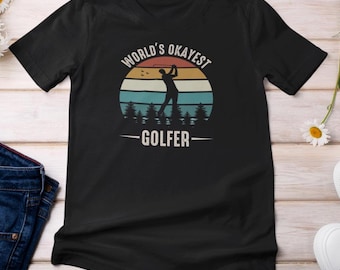Shirt van de beste golfer ter wereld, grappig golft-shirt, golfvader cadeau, weekend golfer-T-shirt voor echtgenoot golfliefhebber