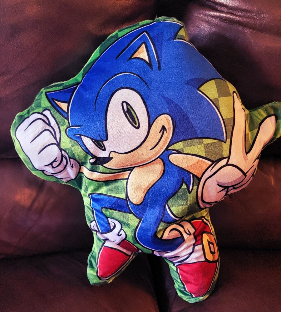 Custom Plush Just Like Dark Sonic the Sonic X the Dark Brotherhood Inspired  by funmade Handmade Fro Mthe Drawing to Order. 