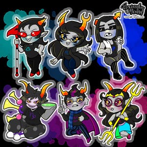 Highblood Troll Charm - Homestuck Hiveswap Terezi Vriska Eigengewächs Gamzee Eridan Feferi Nerdy Gamer Webcomic