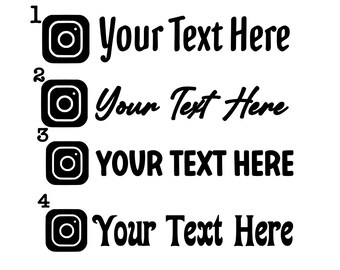 Custom Social Media Handles