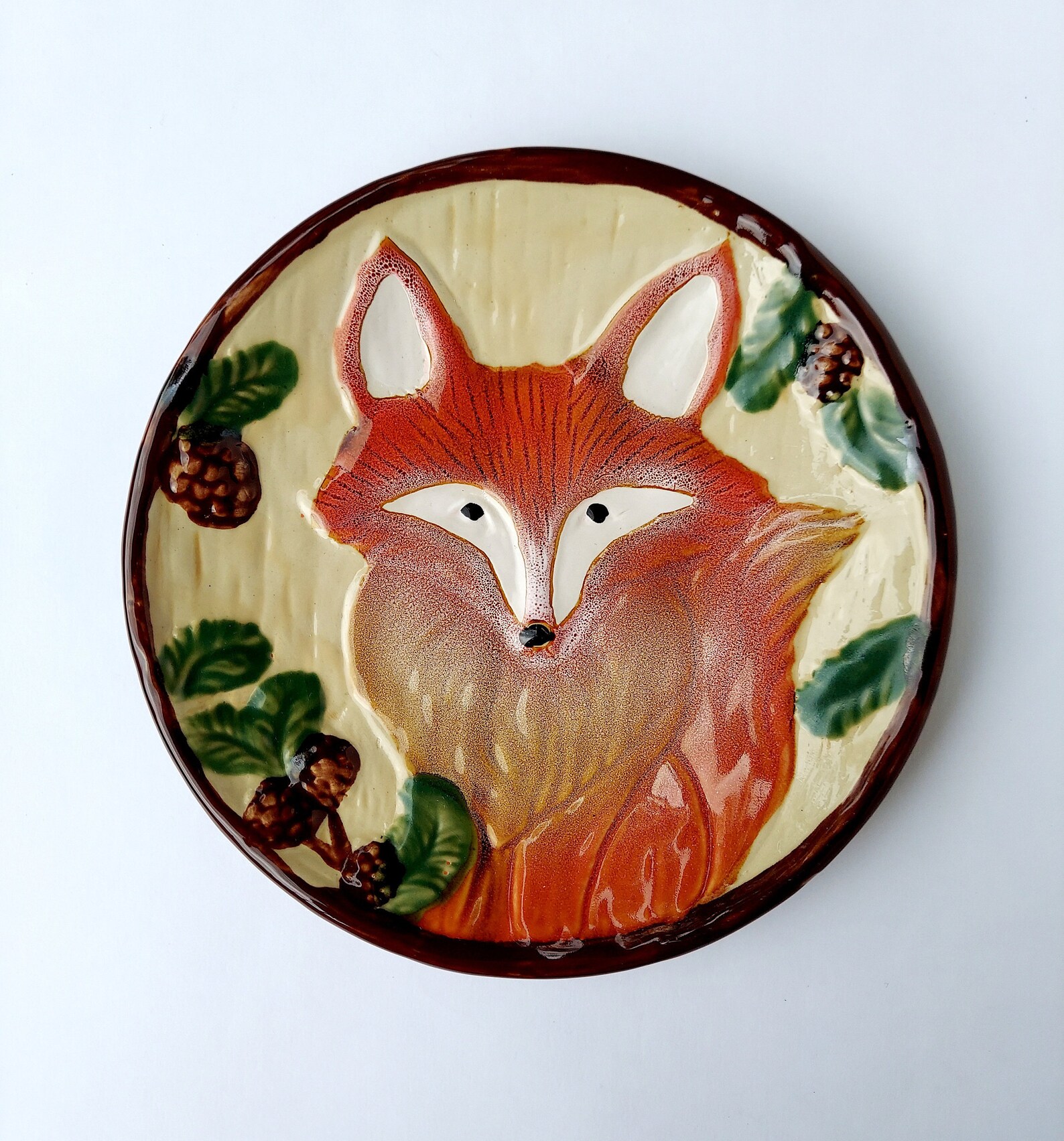 4 pieces fox dinnerware Set Etsy