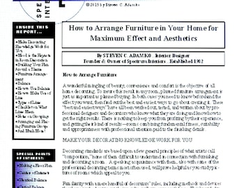 Cours de design d'intérieur - Aménagement des meubles - Comment agencer les meubles - Travailler avec des plans d'étage - Salon - Service de design d'intérieur
