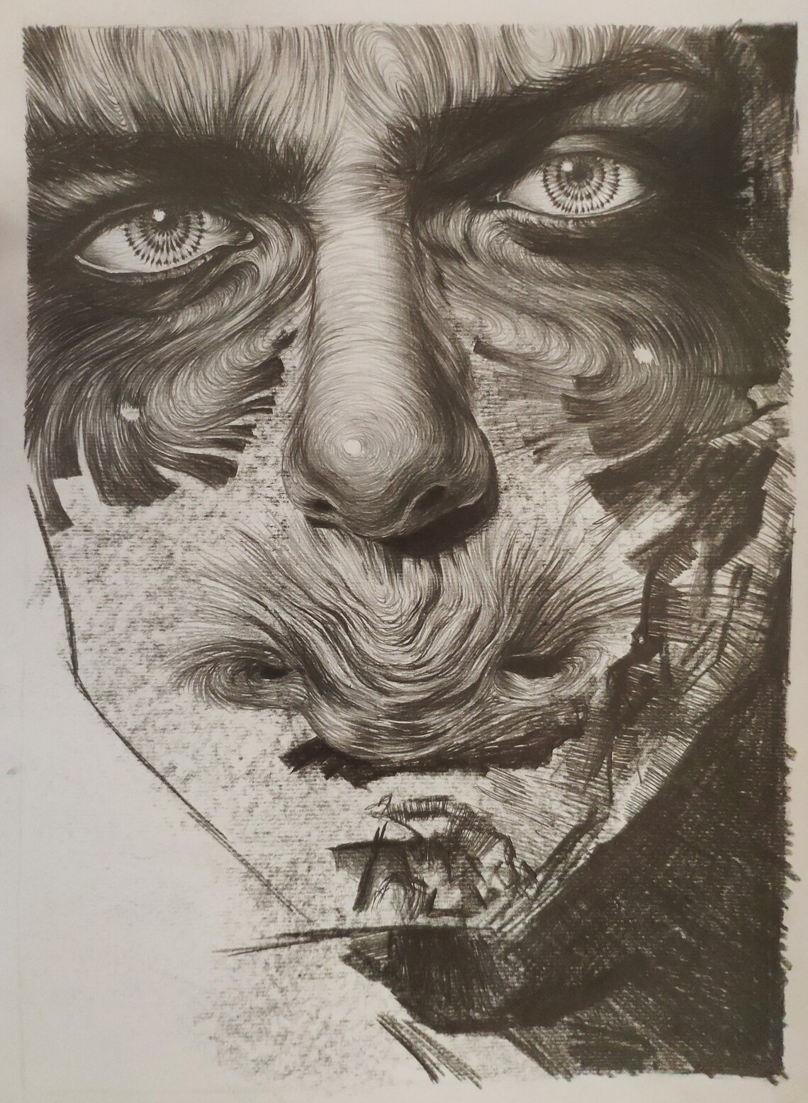 Arrogance of the Evil drawing graphite pencils pencil Etsy