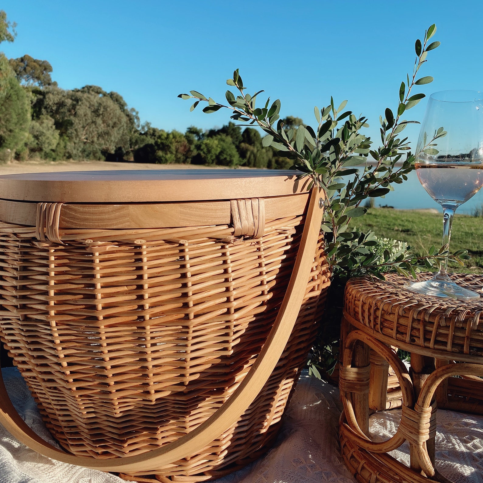 Personalised Engraving Insulated Round Picnic Basket with Etsy