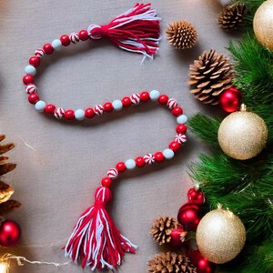 Christmas beaded garland