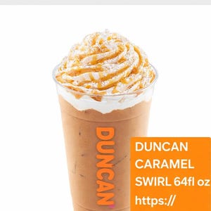 DUNCAN Donuts Caramel Swirl: Brocca da 64 Oz