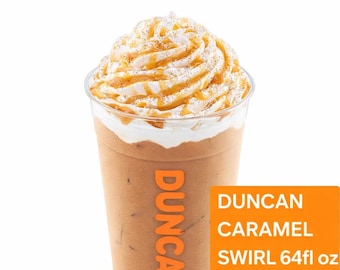 DUNCAN Donuts Caramel Swirl: 200 ml Krug