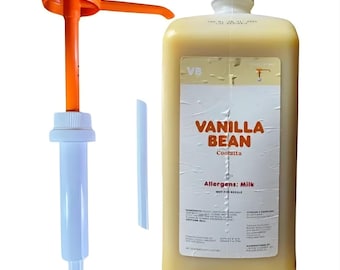 Dunkin Donuts Vanilla Bean Syrup 64 Oz Jug -Sealed, EXP DEC 2025+