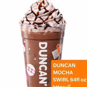 Duncan' Donuts Mocha Swirl: Jarra sellada de 64 oz