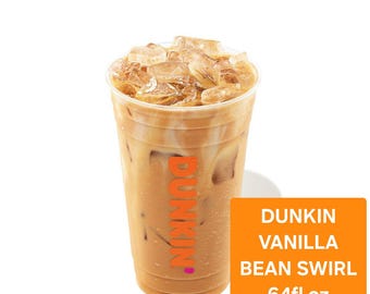 Dunkin Donuts Vanilla Bean Syrup 64 Oz Jug -Sealed, EXP DEC 2025+