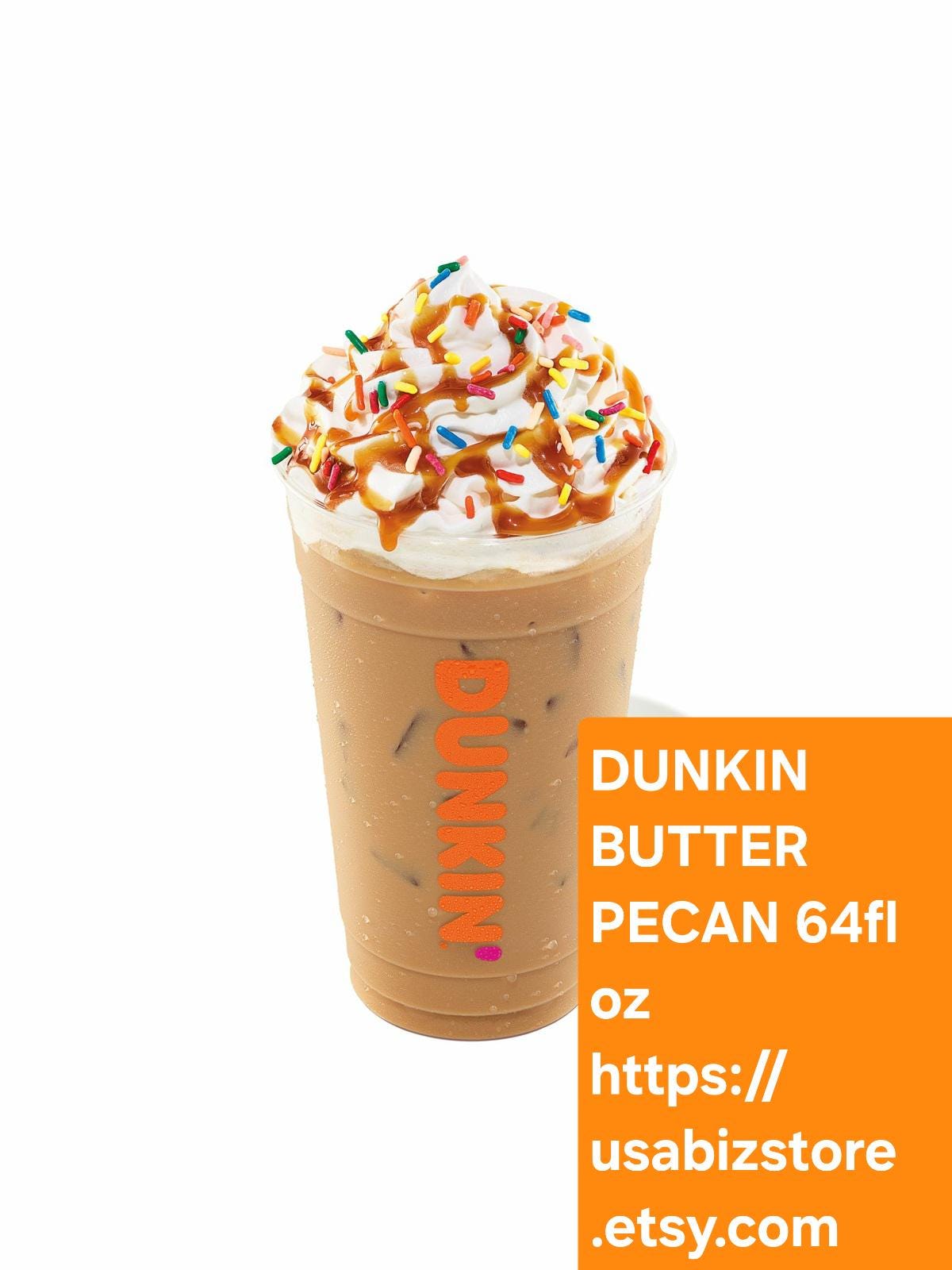 Dunkin Donuts Butter Pecan Swirl 64 Oz Jug With FREE SHIPPING Exp DEC 2025+ -Sealed
