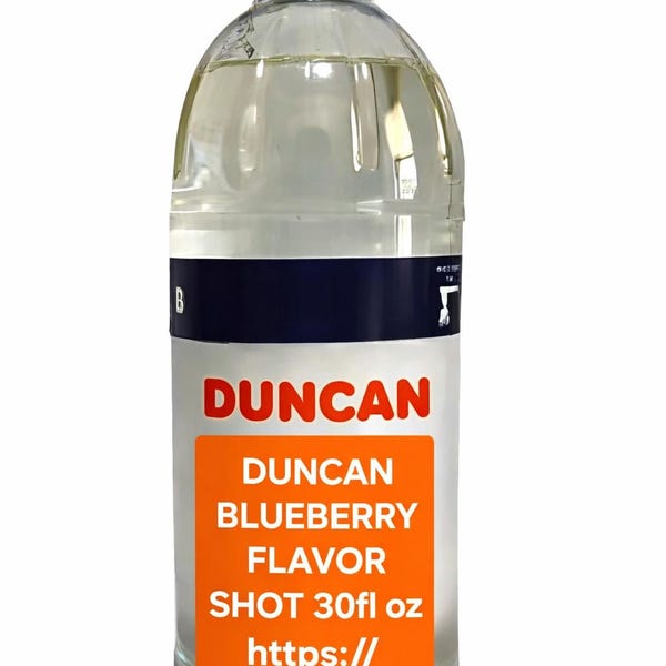 DUNCAN Donuts Ungesüßter Blaubeer-Geschmacksschuss 30Fl Unze, versiegelt!  Verwendbar bis Dez 2026