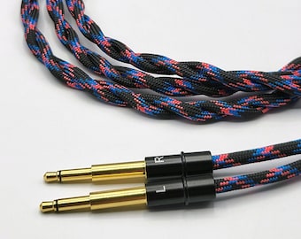 Meze 109 Pro / Liric / 99 Classic / 99 Noir / 99 Neo "Spiral Twin" Balanced or Single Ended Cable - Made in USA - Mogami