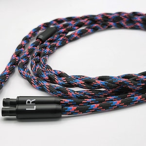 Sennheiser HD800 / HD800s / HD820 / HD8XX Headphone Cable - Spiral Twin Mogami 26AWG
