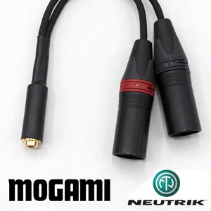 Adaptor Cable - Dual Male 3 Pin XLR to Female 4.4mm - Mogami & Neutrik
