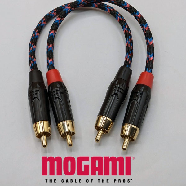 RCA Patch Cables Male to Male - Made with Mogami OFC Cable - Made in USA
