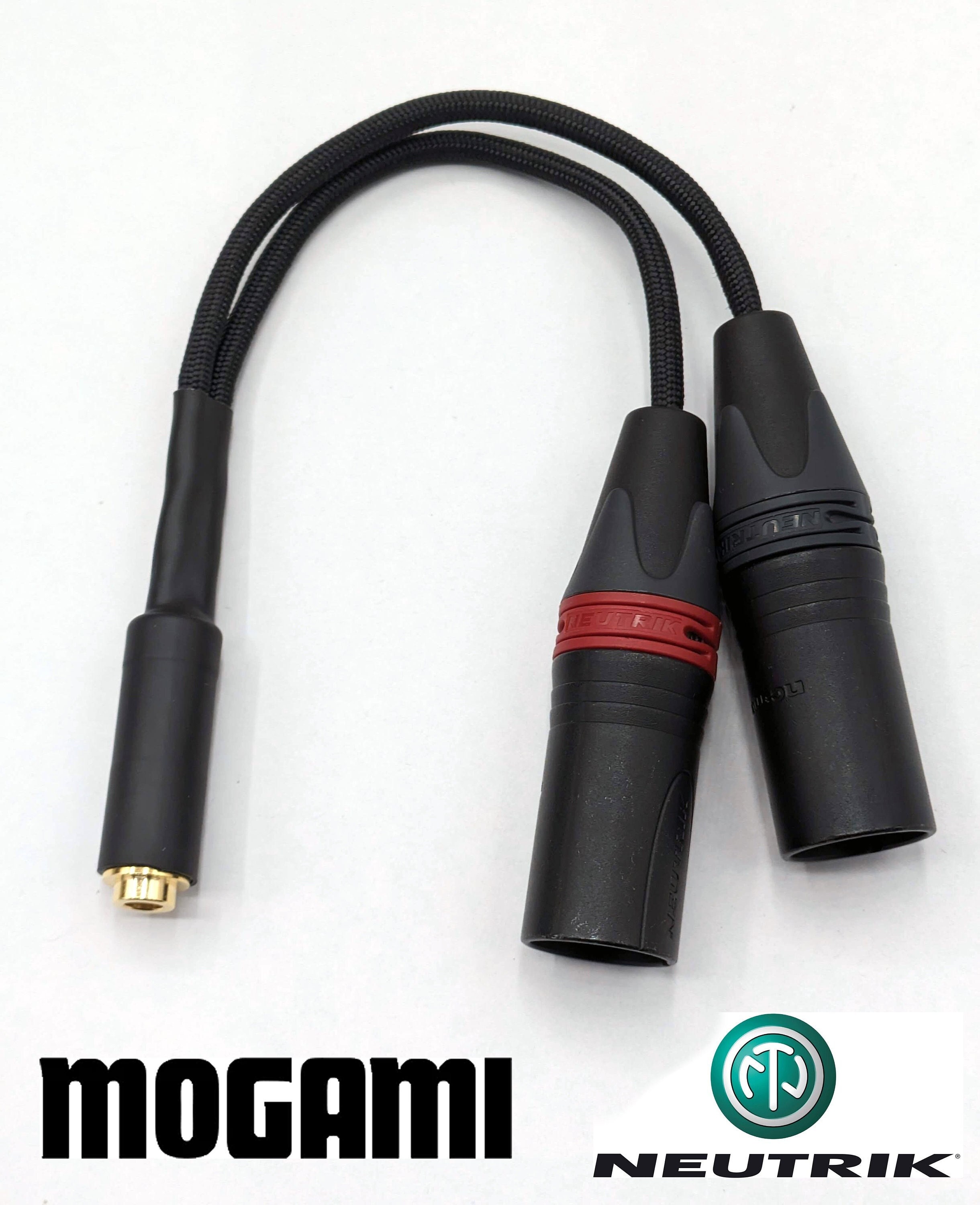 Adaptor Cable - Dual Male 3 Pin XLR to Female 4.4mm - Mogami & Neutrik