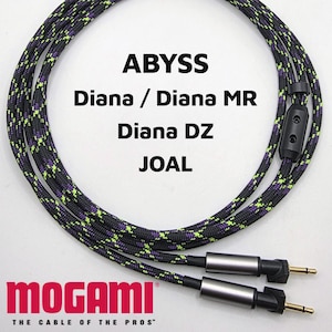 Abyss Diana Headphone Cable - Mogami 26AWG - Dual 2.5mm Molded Connectors