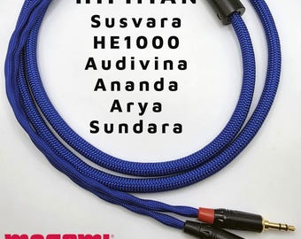 Hifiman Susvara / HE1000 / Audivina / Ananda / Arya / Sundara Headphone Cable - Mogami 22AWG
