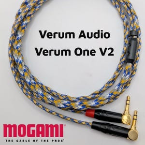 Verum One V2 Headphone Cable - Spiral Twin Mogami 26AWG