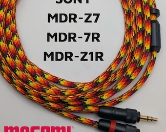 Sony MDR-Z7 / Z7R / Z1R Headphone Cable w/THREADED Connectors - Mogami 26AWG