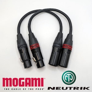 Mogami XLR Patch Cables -  Neutrik Connectors - Made in USA