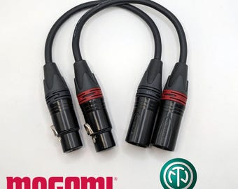 Mogami XLR Patch Cables -  Neutrik Connectors - Made in USA