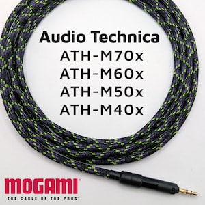 Audio Technica ATH-M70x / ATH-M60x / M50x / M40x - Mogami 26AWG