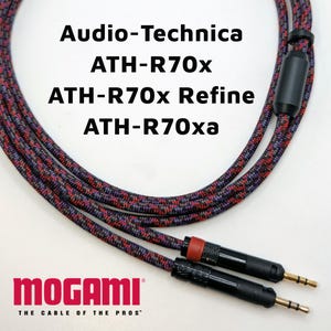 Audio Technica ATH-R70X / R70 Refine / R70xa - Headphone Cable - Mogami 26AWG