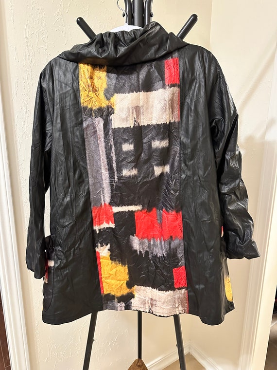 Vintage impressionist weatherproof lined jacket - image 2