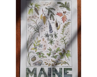 MAINE Flora, Signs of Fauna print