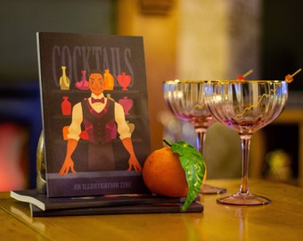 Revista de recetas de cócteles: recetas ilustradas de bebidas