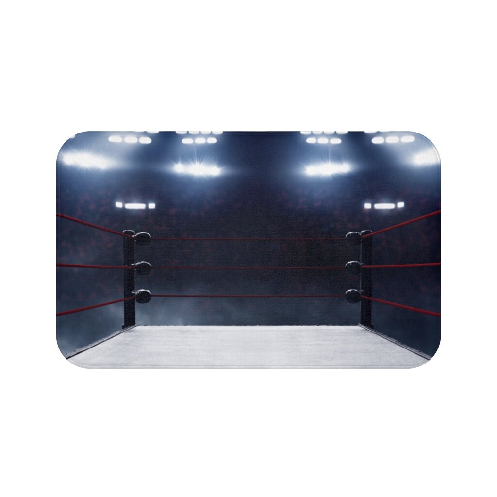 Boxing Bath Mat, Bathroom Decor, Boxing Decor, Bath Mats, Bathroom ...