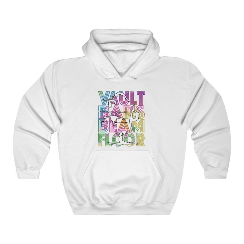 Gymmastics hoodie, gymnastics sweatshirt, gymnastics clothes, gifts for gymnast, nisex Hooded Sweatshirt image 1