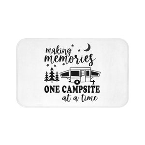 Camping bath math, Bath Mat, camping rug, camping mat