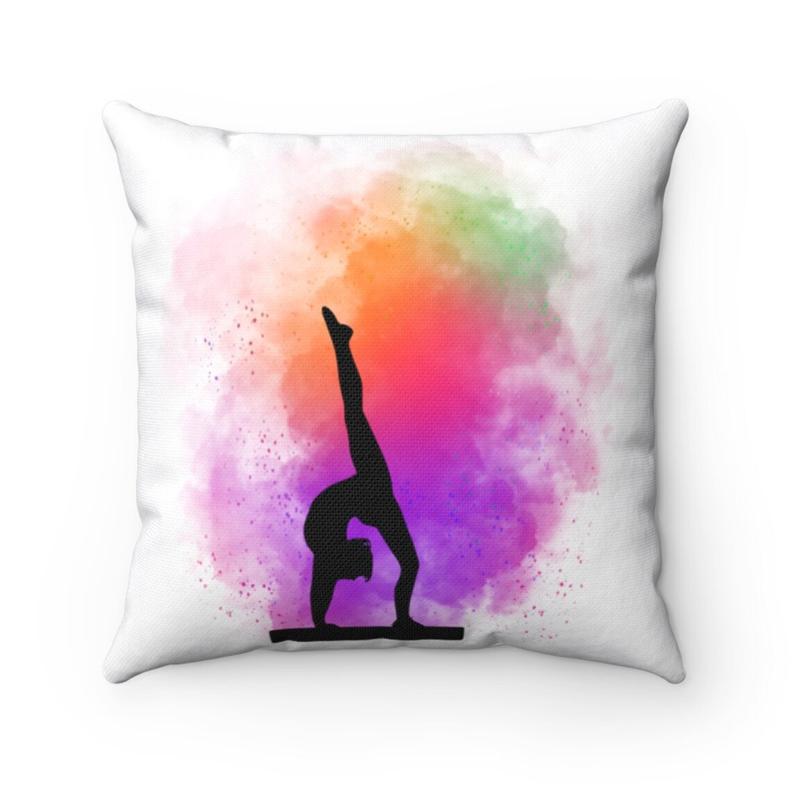 Gymnastics pillow gymnast pillow Spun Polyester Square Etsy