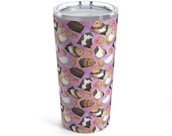 Guinea pig tumbler, Tumblers, animal lover gifts, Travel mug, guinea pig gifts, Tumbler 20oz