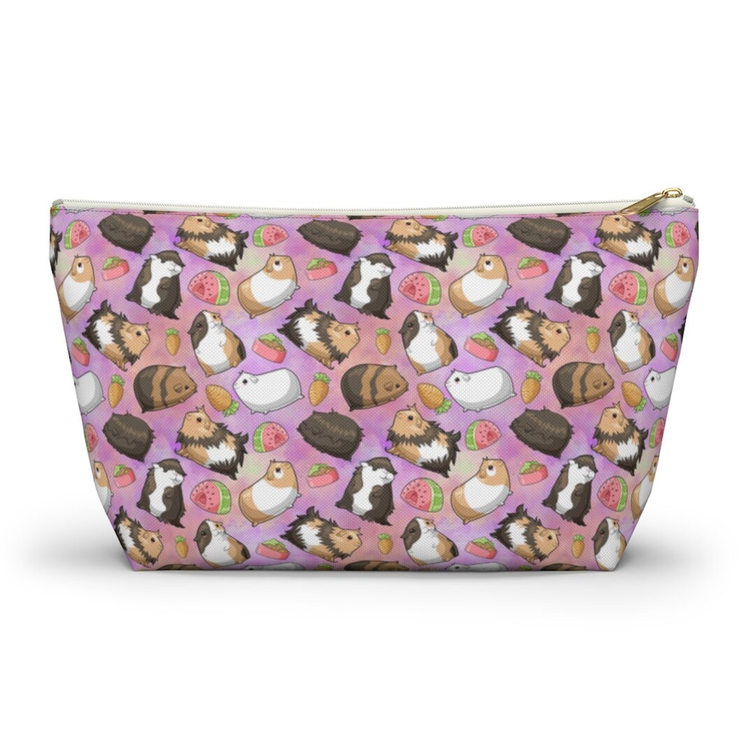 Guinea Pig Pouch, Guinea Pig Make up Bag, Guinea Pig Pencil Case, Women